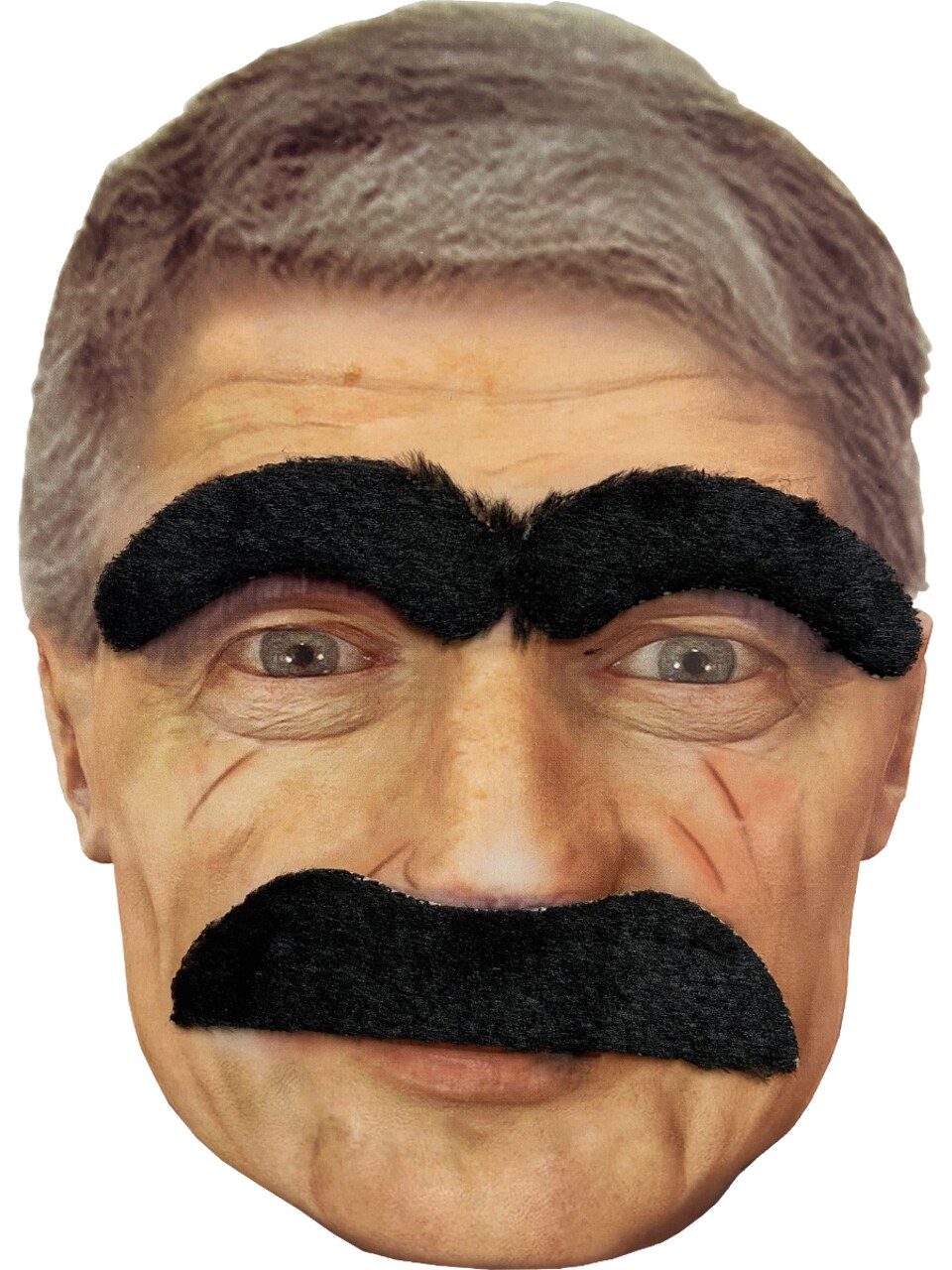 Adult's Old Man Gramps Bushy Eyebrows And Mustache Costume Accessory Kit